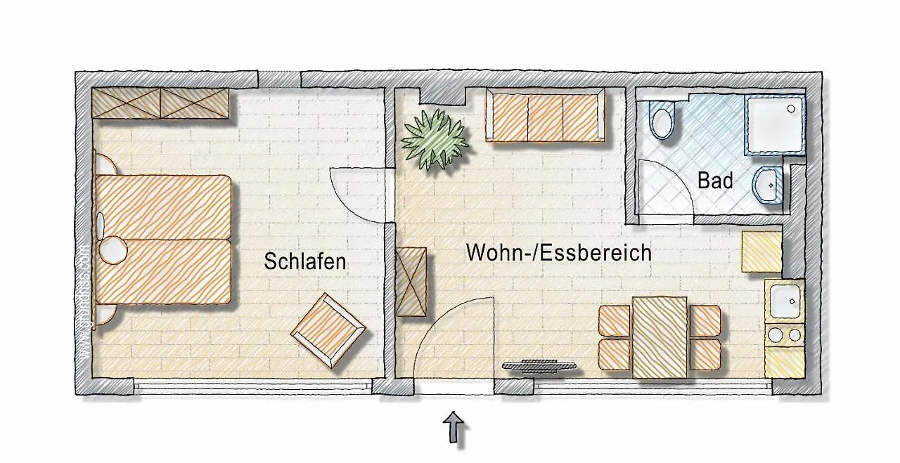 2-Zimmer-Appartment In Top-City-Lage Mit Parken Und Klimaanlage Núremberg Alemania